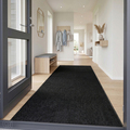 Wash&Clean smudsmåtte sort 90 x 250 cm
